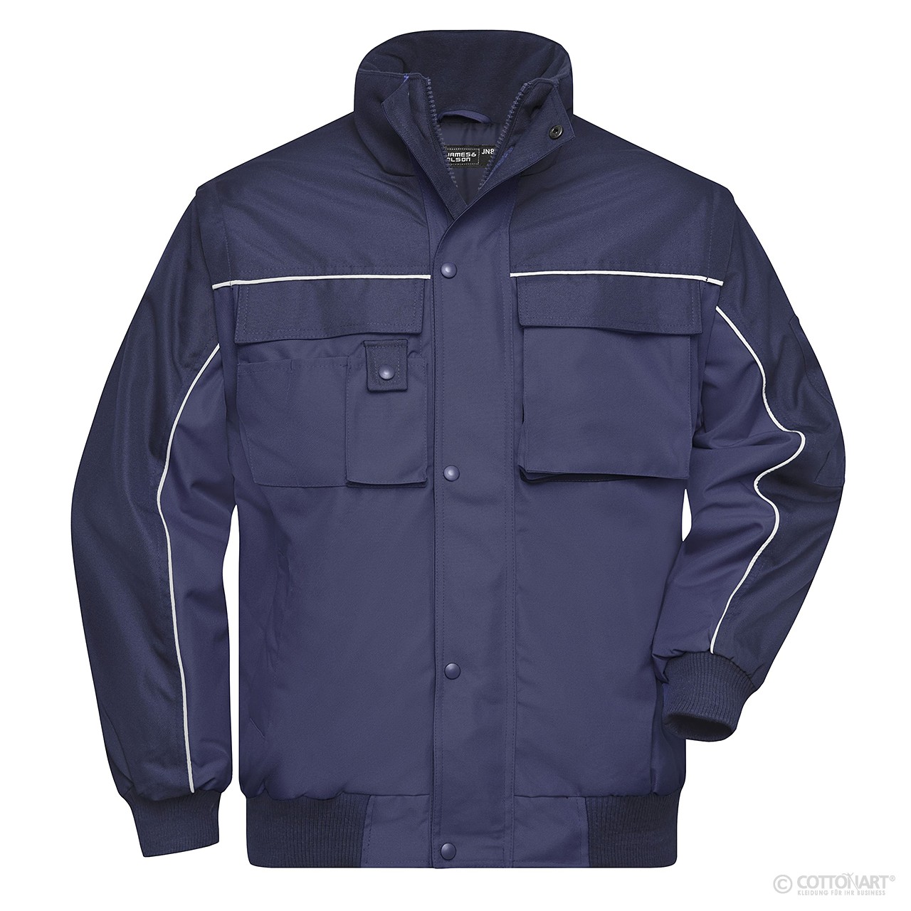 Workwear Jacke 2 in 1 James & Nicholson® Navy - Navy 4XL