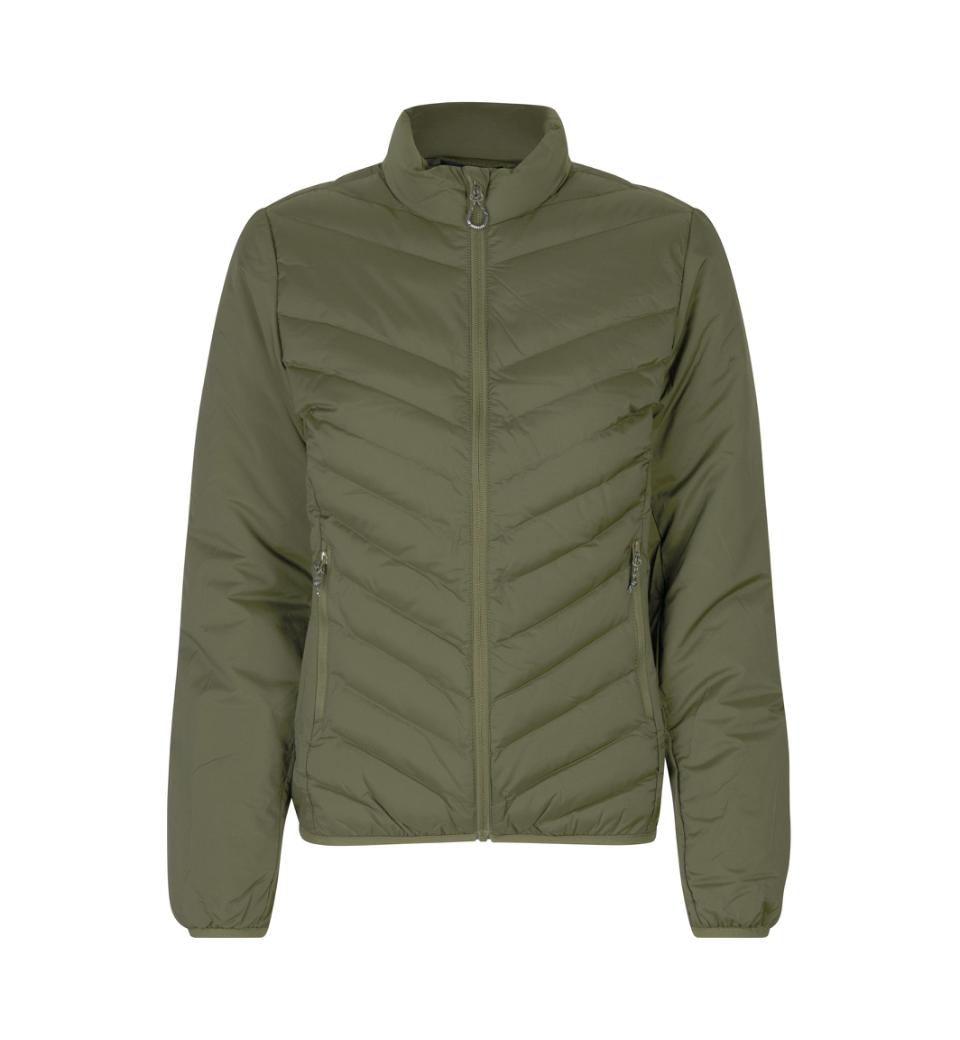 Gefütterte Jacke Damen | Stretch  ID Identity® Oliv 3XL