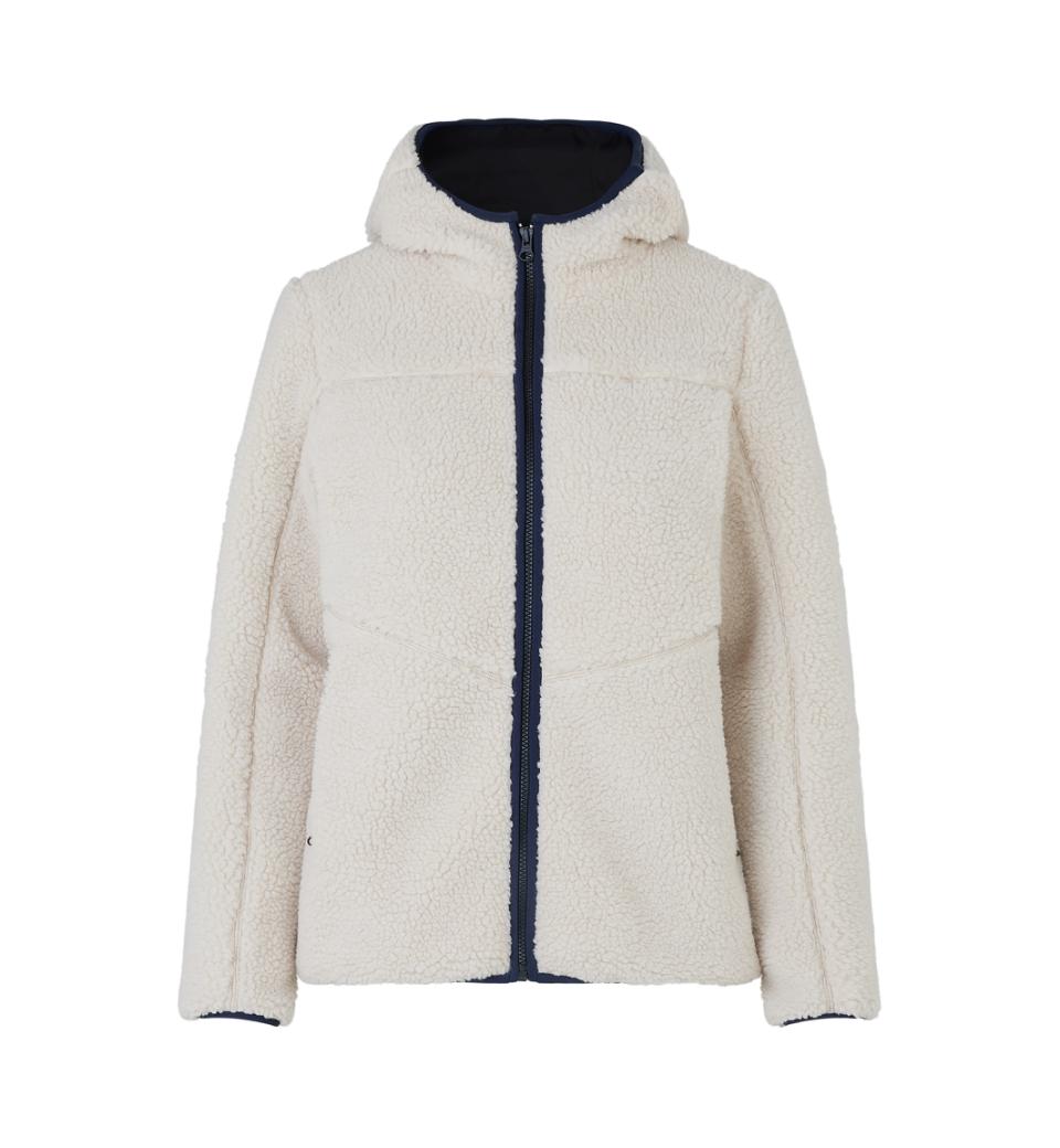 Women's teddy fleece jacket Pile ID Identity® Off-White L