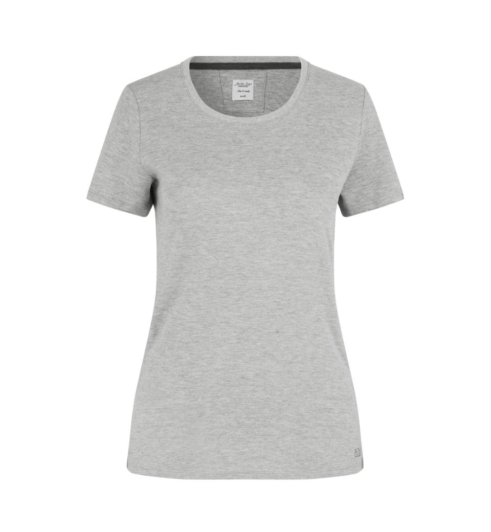 Damen T-Shirt Interlock 180 g/m² Seven Seas® Hellgrau meliert S