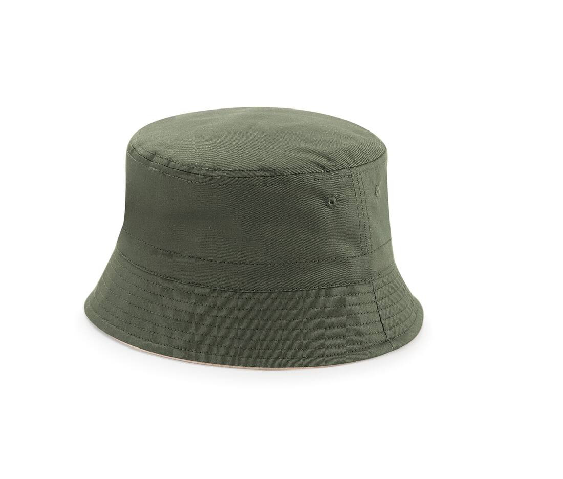 Wendbarer Hut Beechfield® Olive Green/Stone L/XL