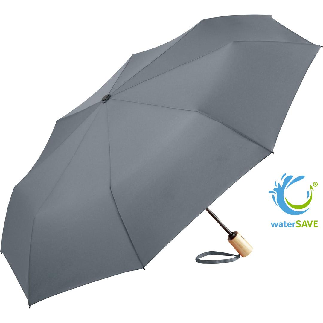 Double automatic mini umbrella ÖkoBrella printed incl. Logo Fare®