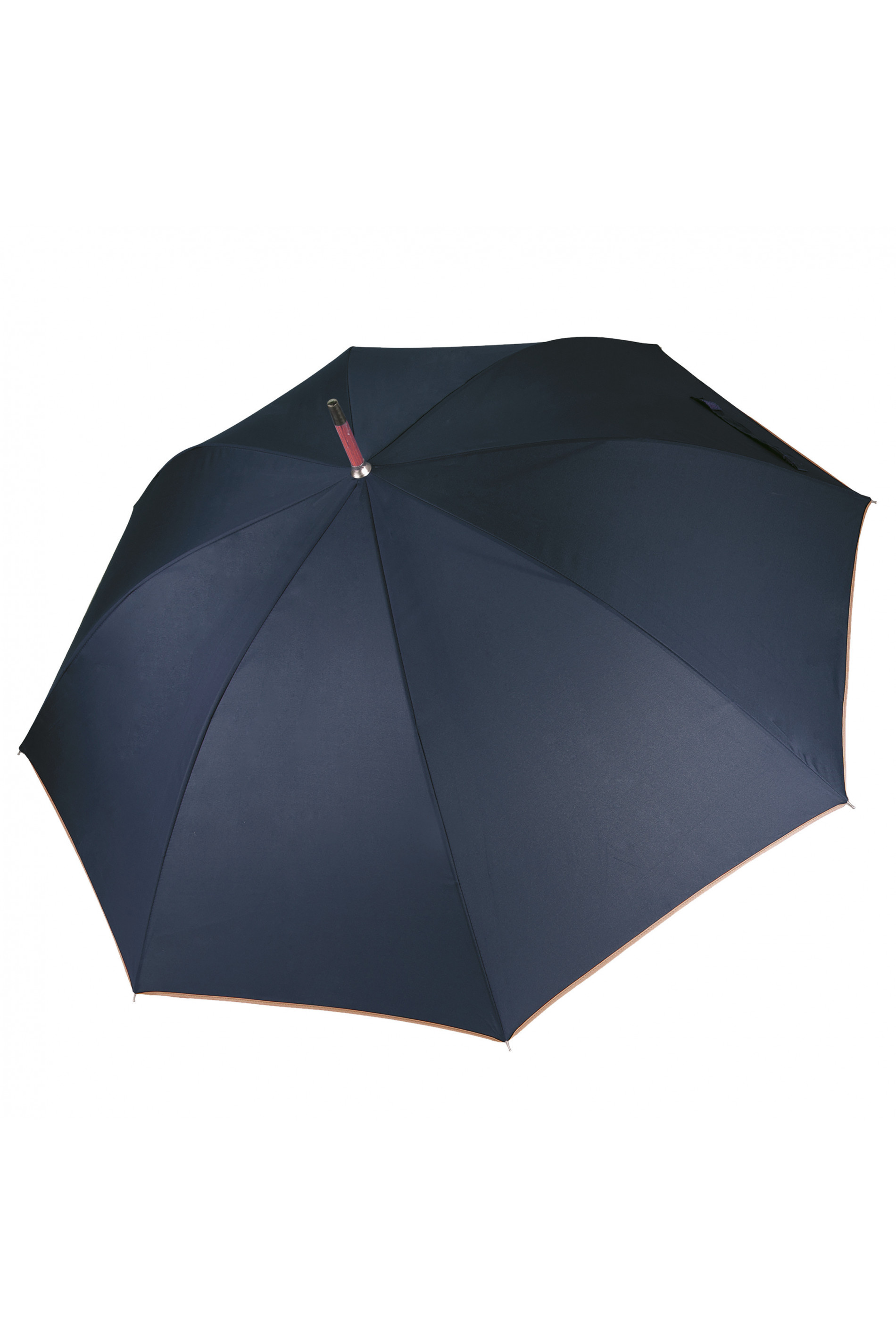 Holzstock Regenschirm bedrucken lassen KiMood® Navy / Beige