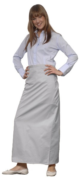 Cooking apron 100 x 100 cm gray