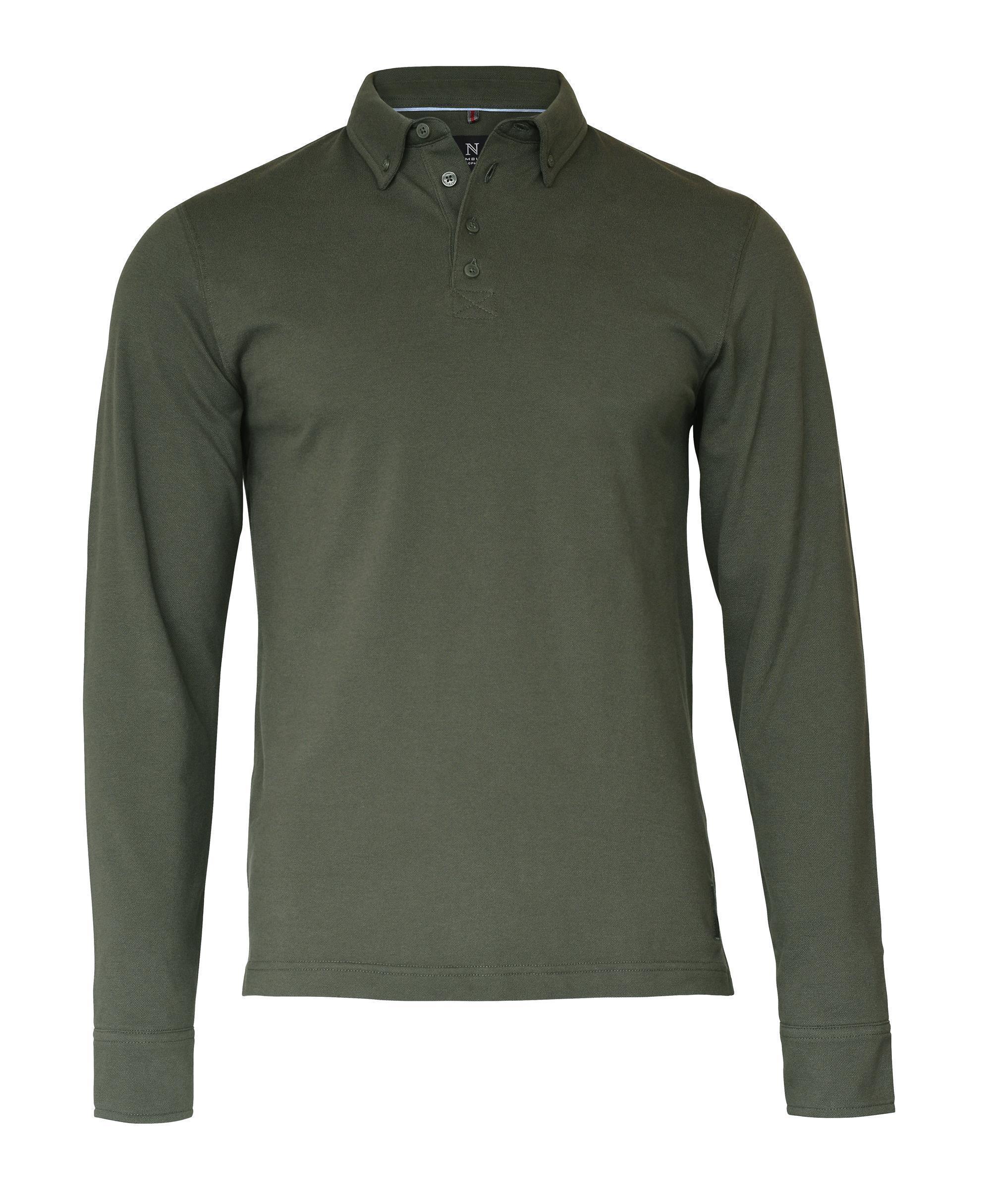 Mens Organic Cotton Polo Shirt Long Sleeve 230 g/m² Carlington Nimbus®