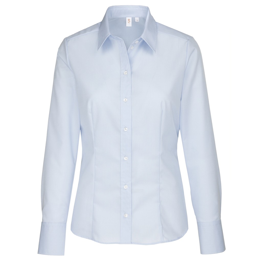 City Bluse Langarm RF Seidensticker® Light Blue 48