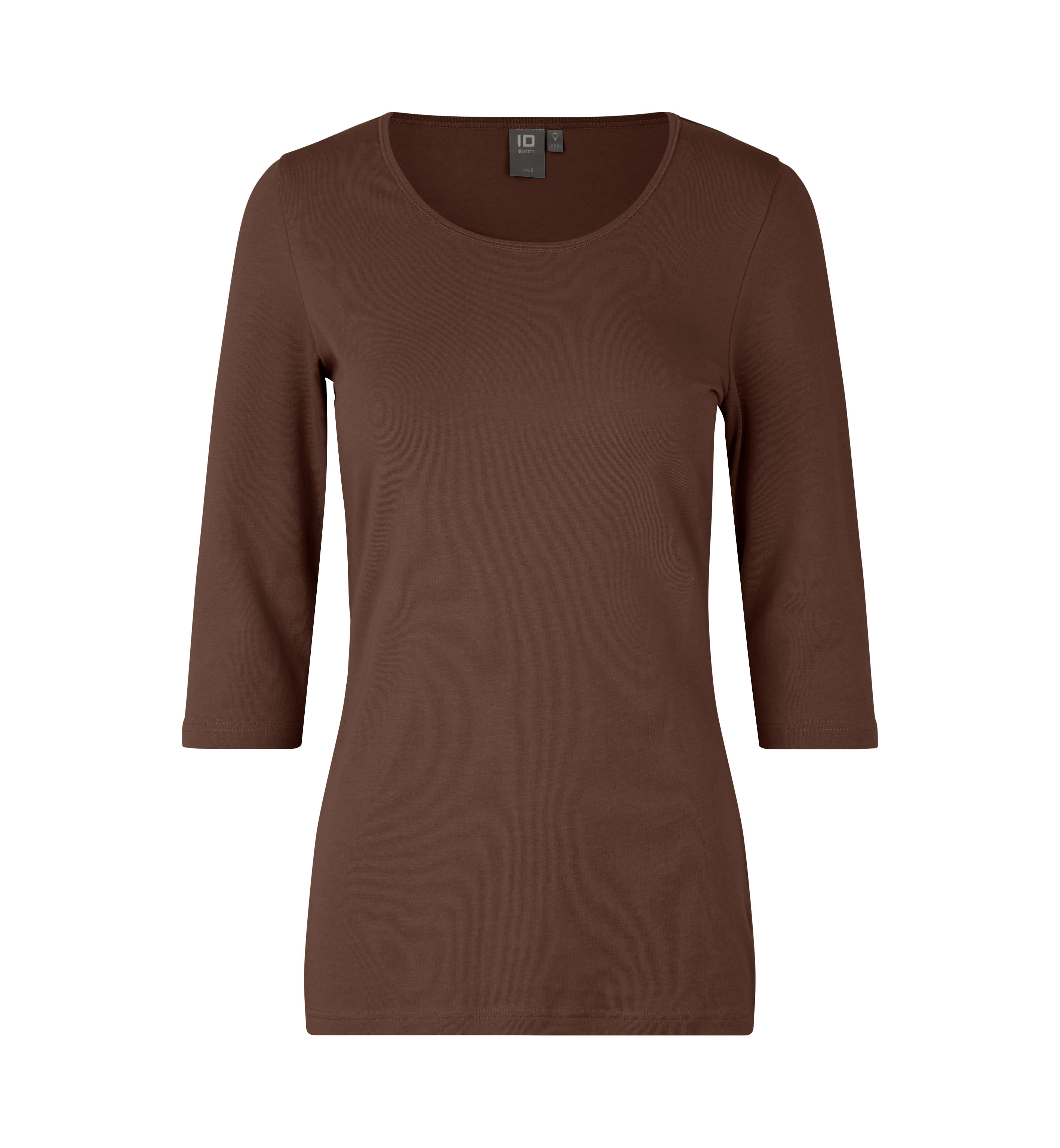 Stretch T-Shirt | ¾ Ärmel | Damen 200 g/m² ID Identity® Mokka 3XL