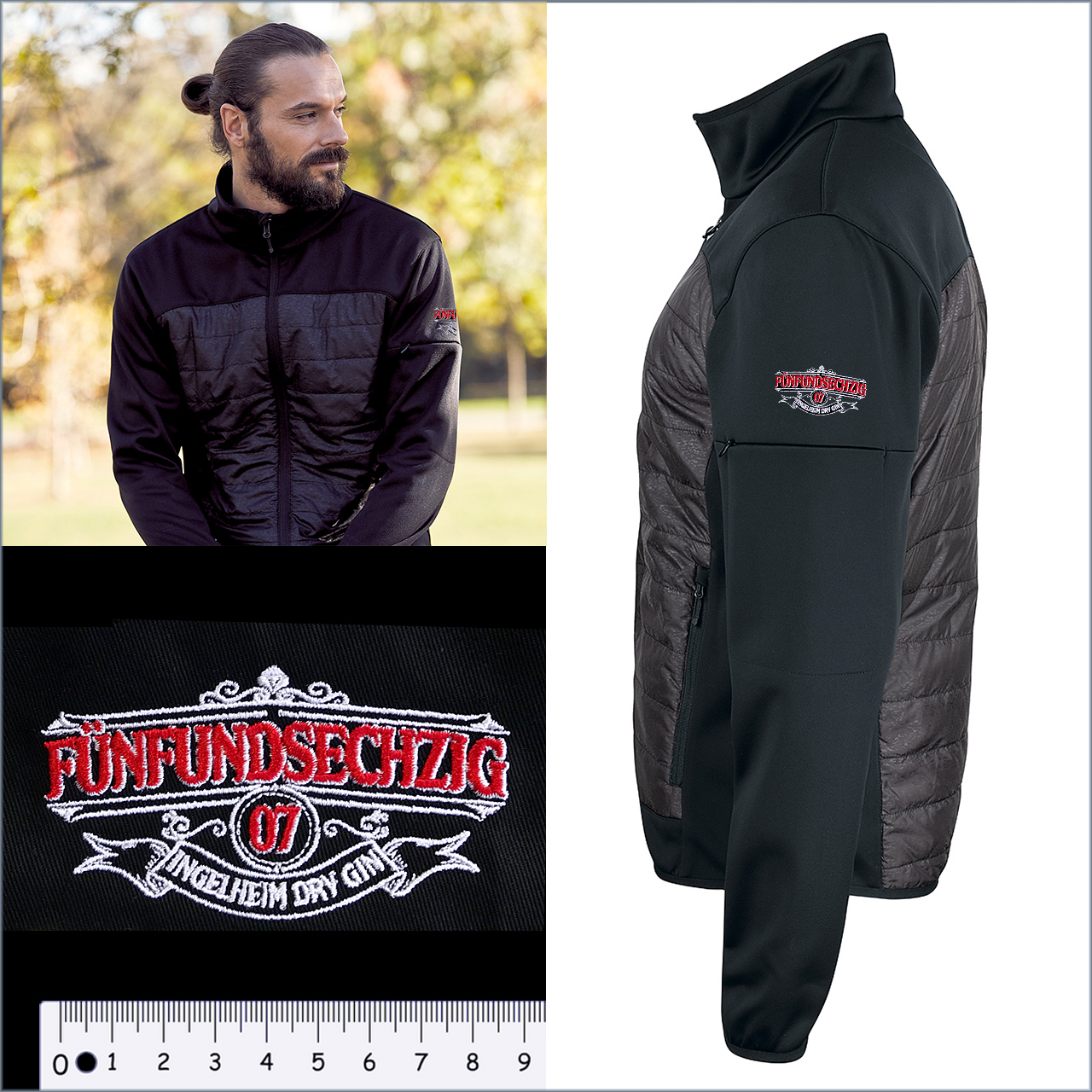 Reflektierende Hybrid-Jacke Custer für Herren Clique®