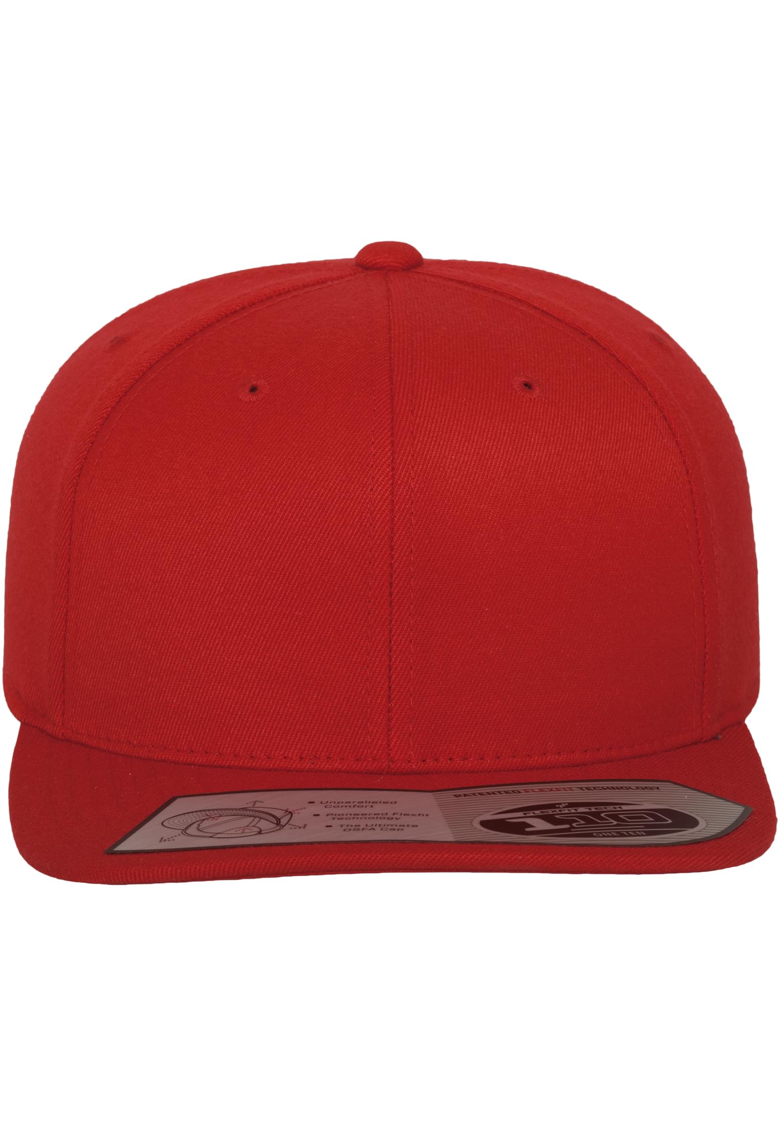 Fitted Snapback-Cap FLEXFIT® red