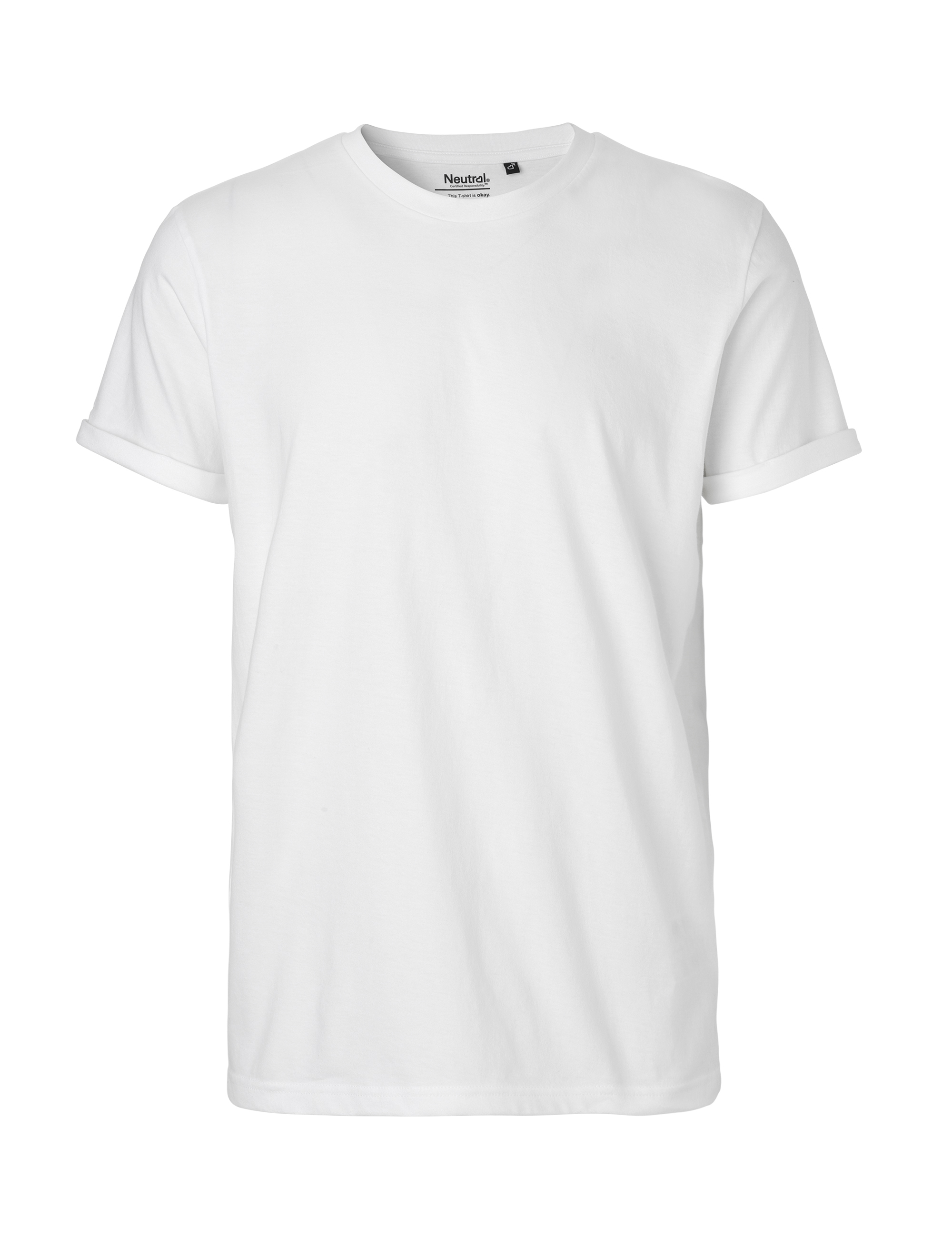 Fairtrade Organic Men's Roll Up Sleeve T-shirt 155 g/m² Neutral®