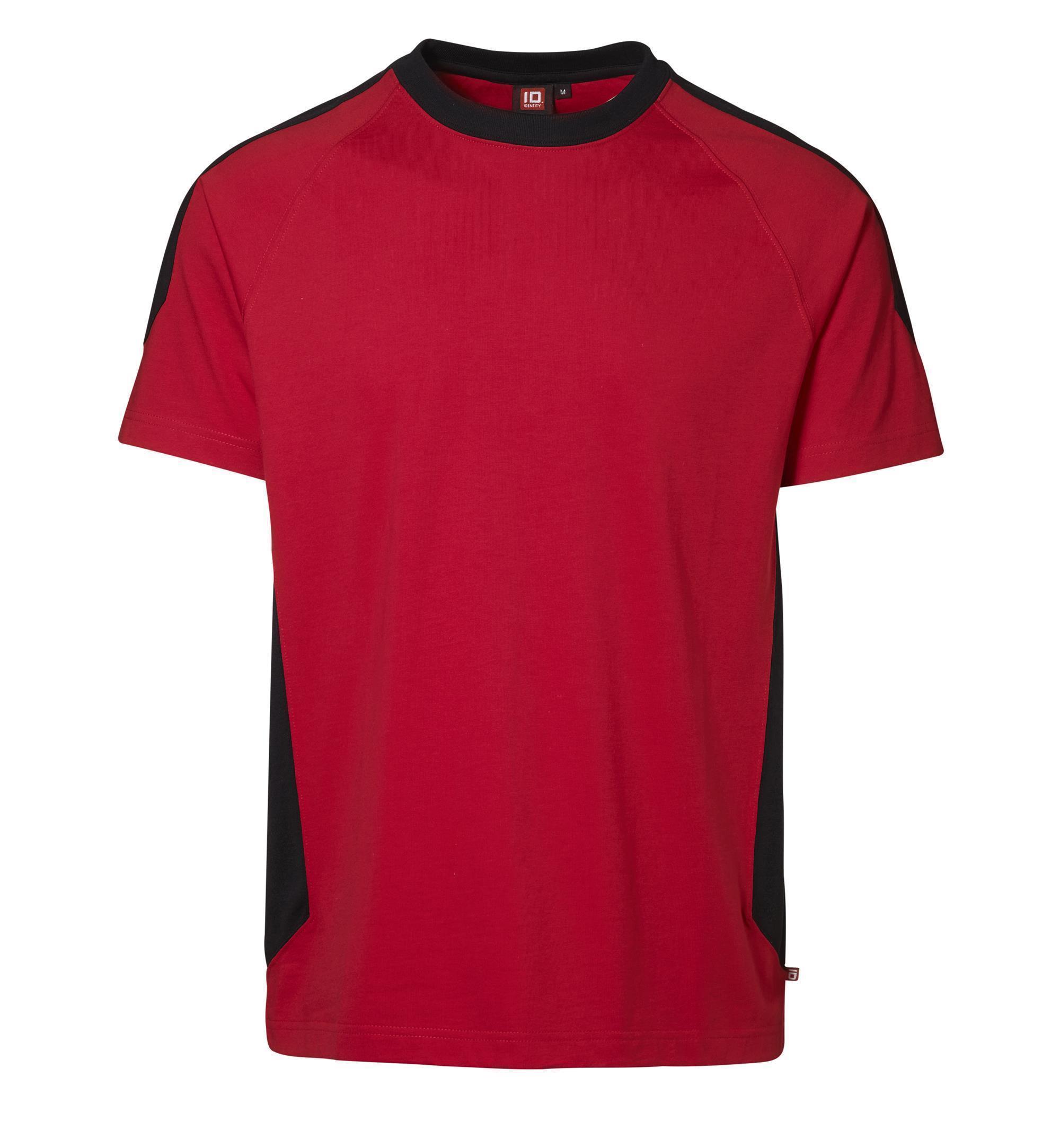 PRO Wear Arbeits-T-Shirt Kontrast 220 g/m² ID Identity® Rot 5XL