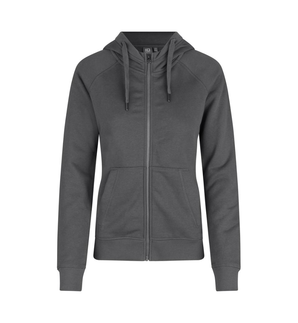 Damen CORE Hoodie-Jacke Classic 300 g/m² ID Identity® Silbergrau M