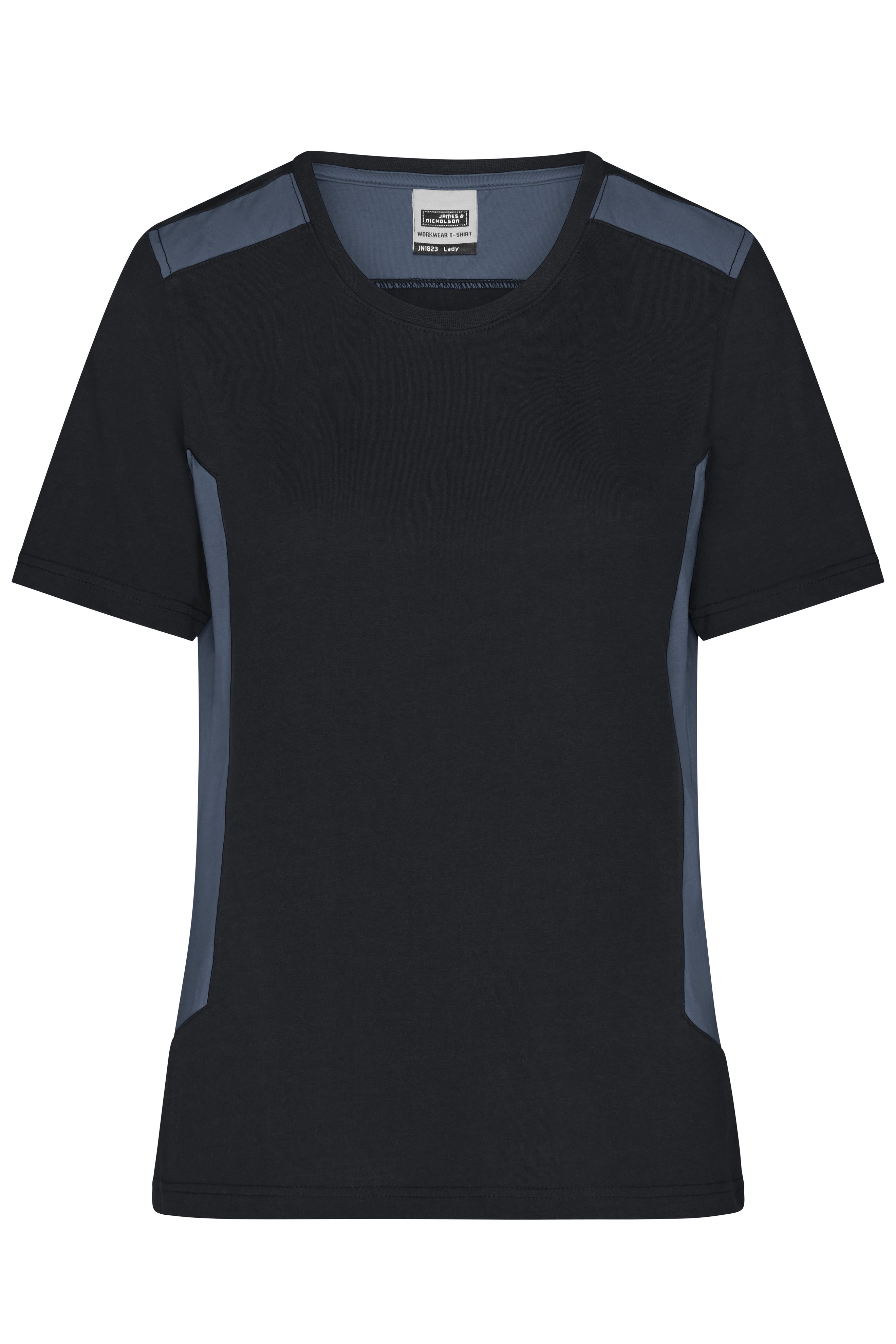 Damen Workwear T-Shirt 180 g/m² James & Nicholson® Black 3XL