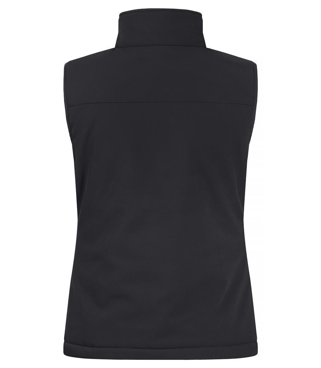 Damen BASIC wattierte Softshellweste Clique® Schwarz XXL