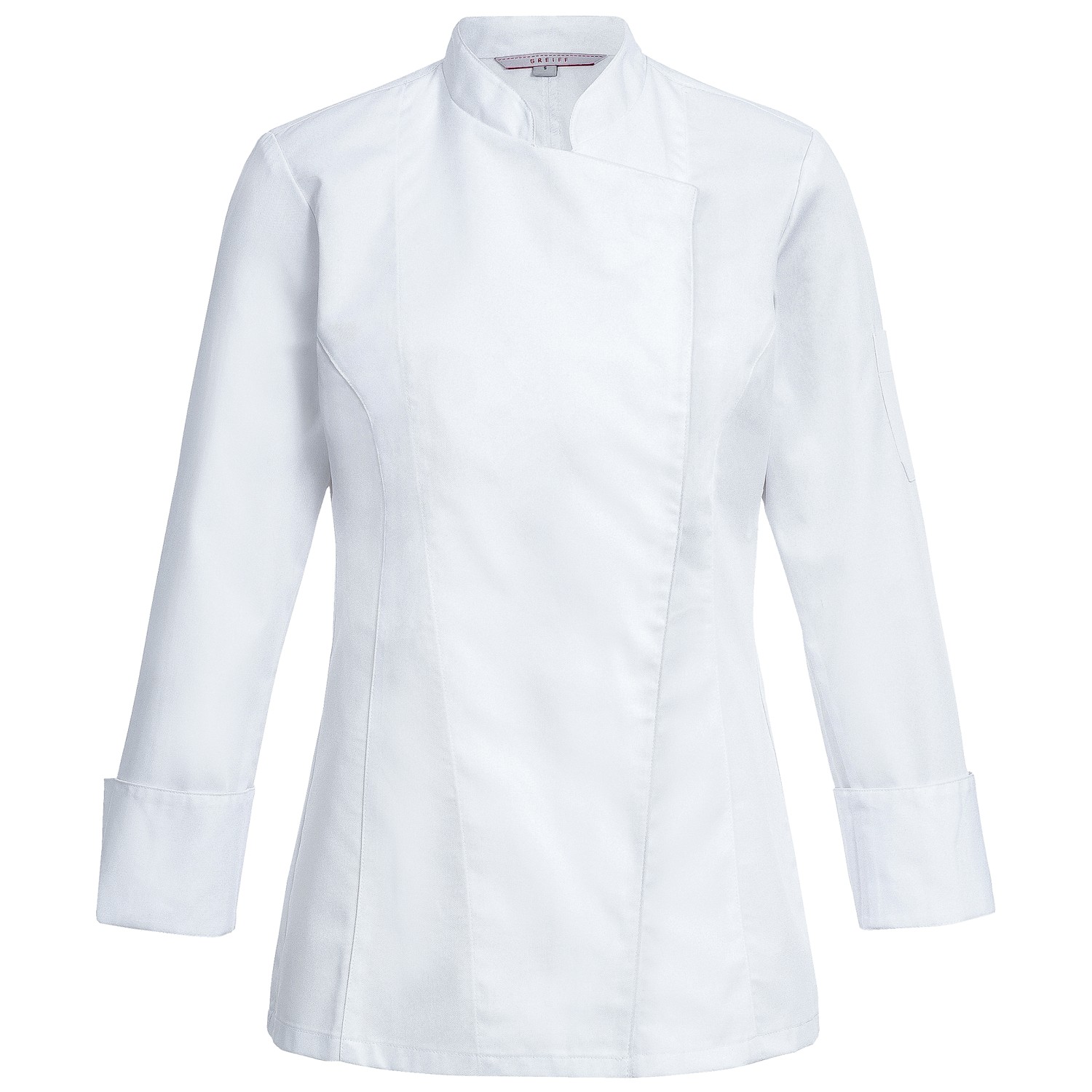 Damen-Kochjacke mit verdeckten Druckknöpfen Greiff® Weiß S