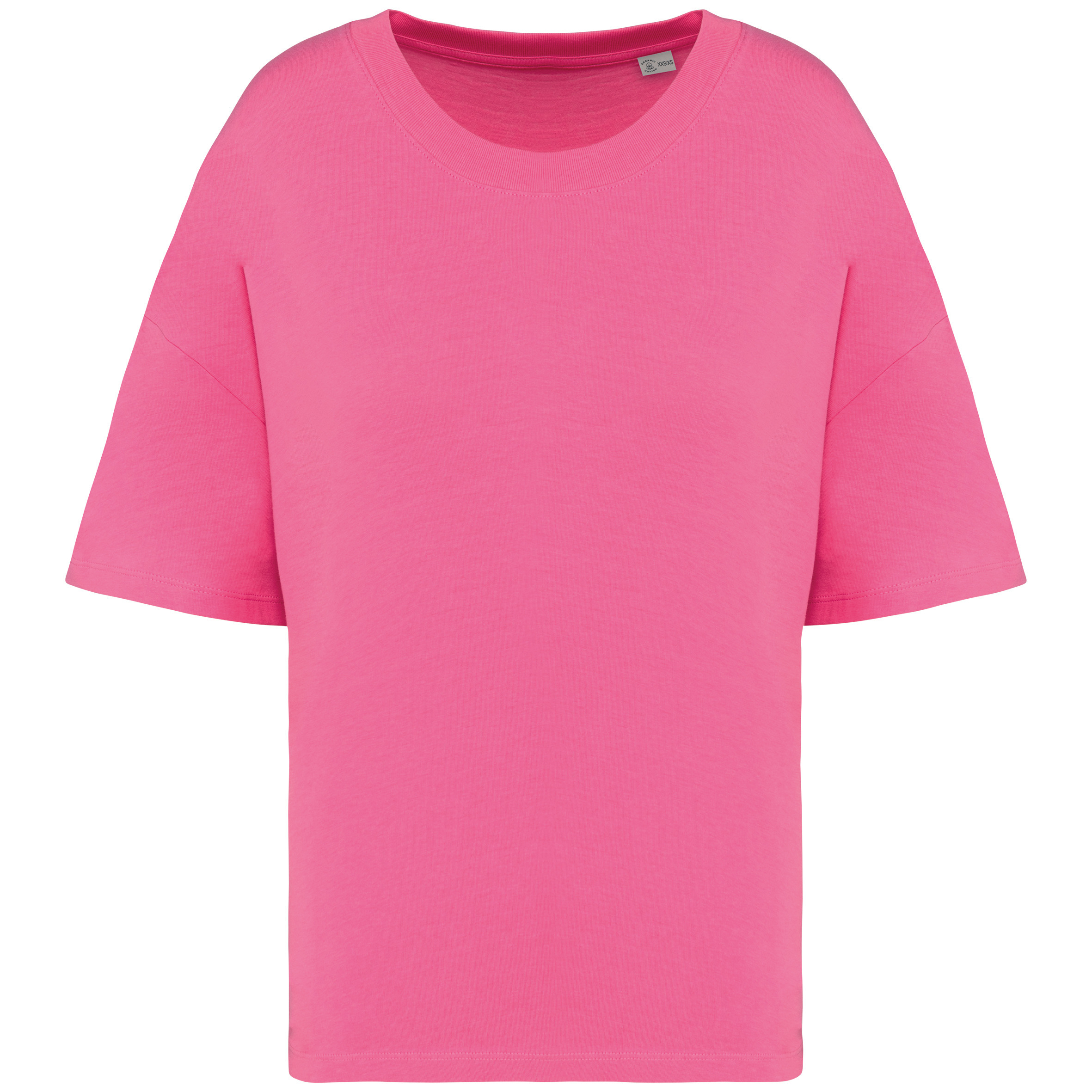 Damen Oversized Bio-Baumwoll-T-Shirt 200 g/m² Native Spirit® Candy Rose L/XL
