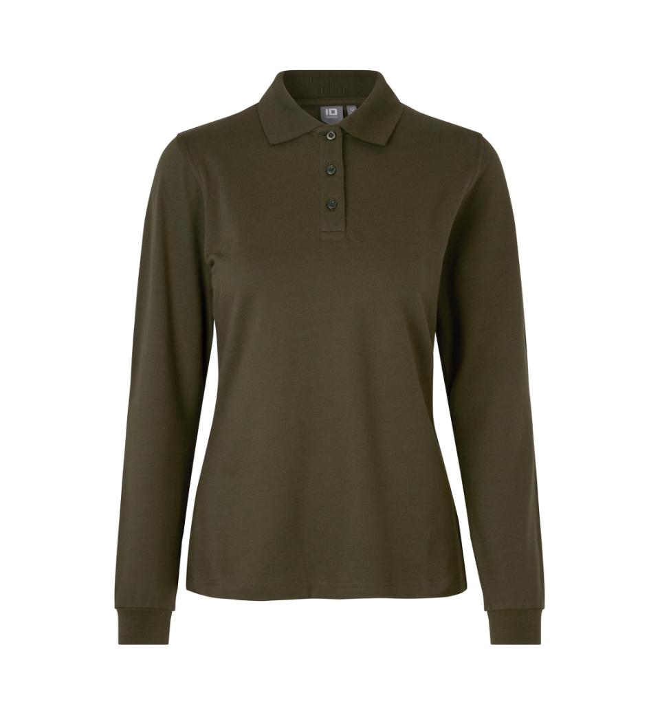 Ladies' polo shirt long sleeve 210-220 g/m² ID Identity®