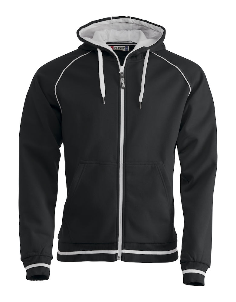 Men's sweat jacket with hood Gerry Clique® Black 99 S