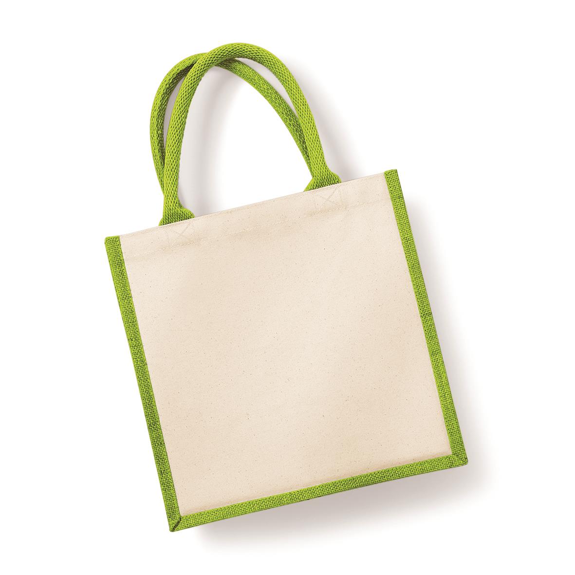 Juco Midi Shopping Jute-Tasche 30 x 30 x 19 cm Westford Mill® Apple Green