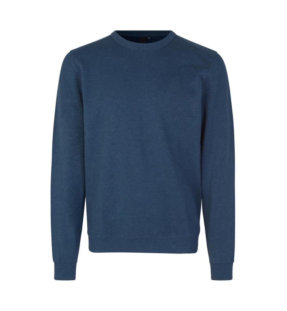 Herren French Terry-Sweatshirt 280 g/m² ID Identity® Blau meliert M