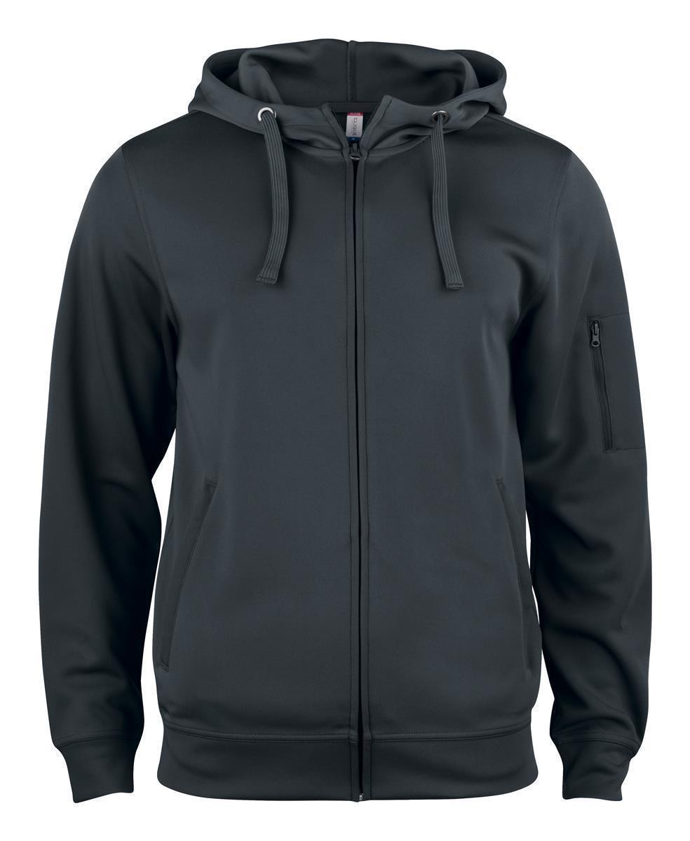 Herren BASIC Active Full Zip Hoody Clique® Black 3XL