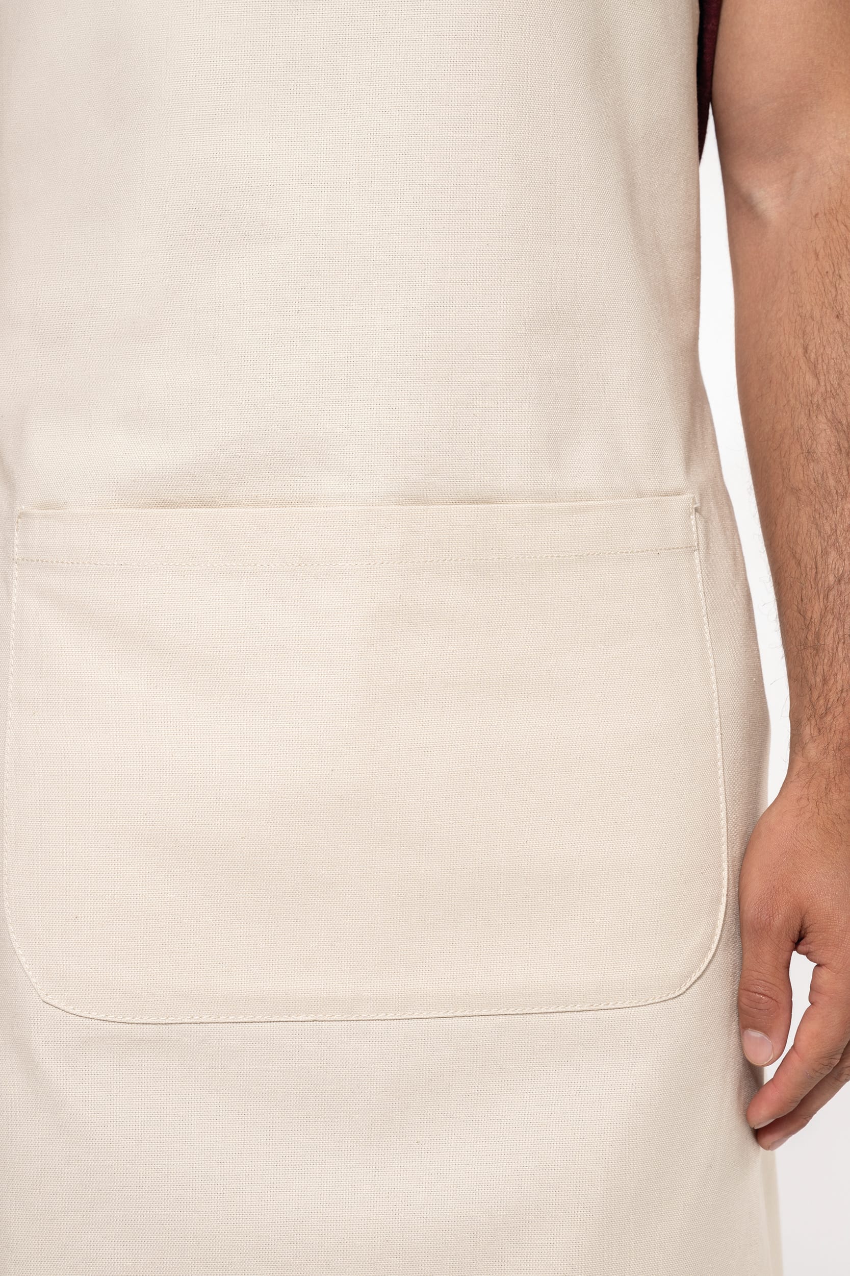 Organic cotton apron 90 x 76 cm Kariban® Chocolate 439C