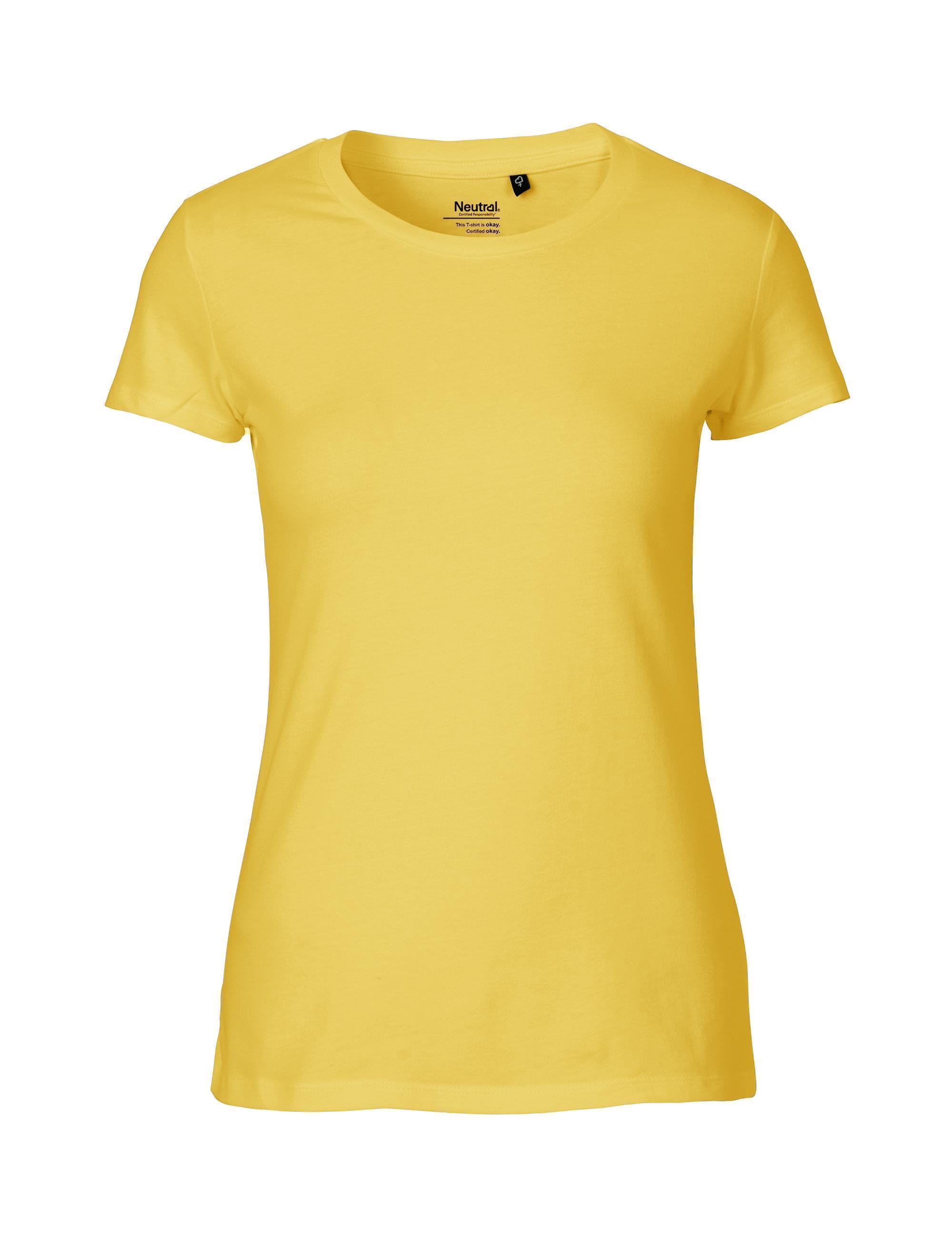 Organic Fairtrade Damen Fit T-Shirt 155 g/m² Neutral® Yellow XXL