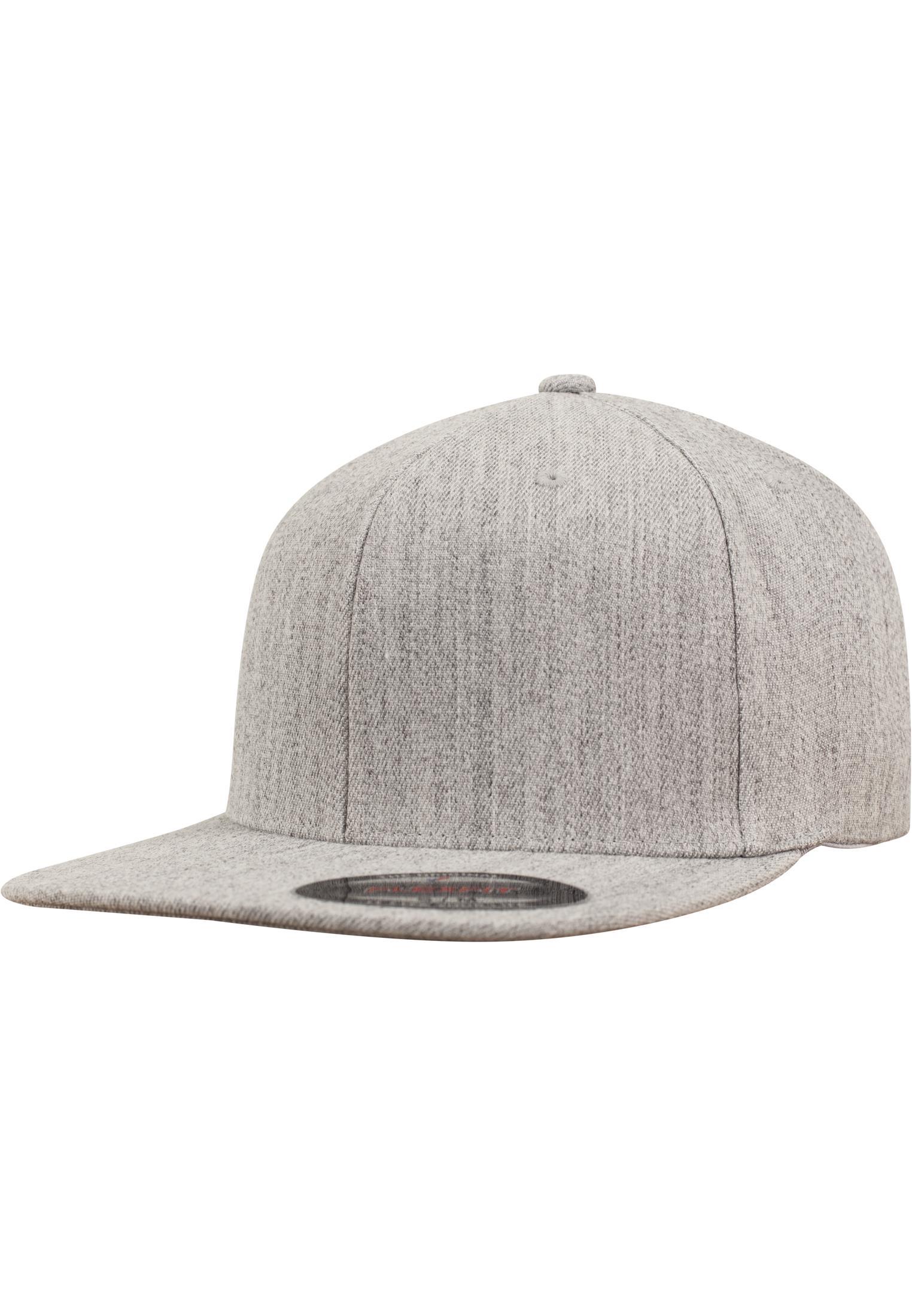 Flat Visor Cap FLEXFIT® Heather Grey S/M