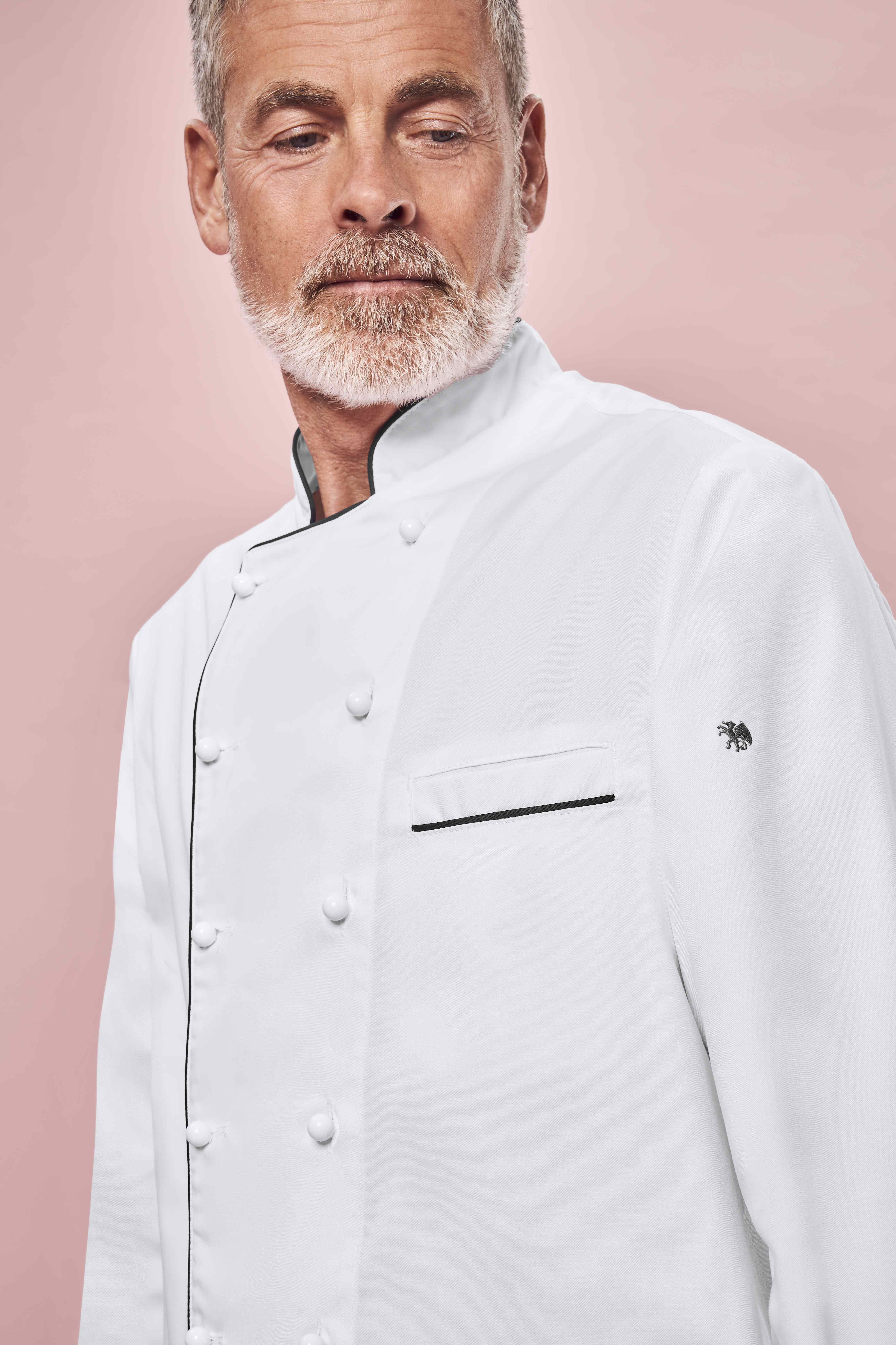 Chef's jacket with Greiff® piping