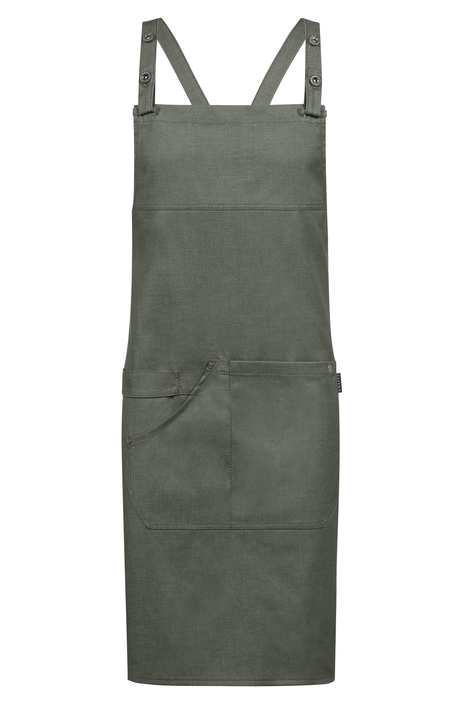 Bib apron 4040 77 x 85 cm Greiff® denim look green