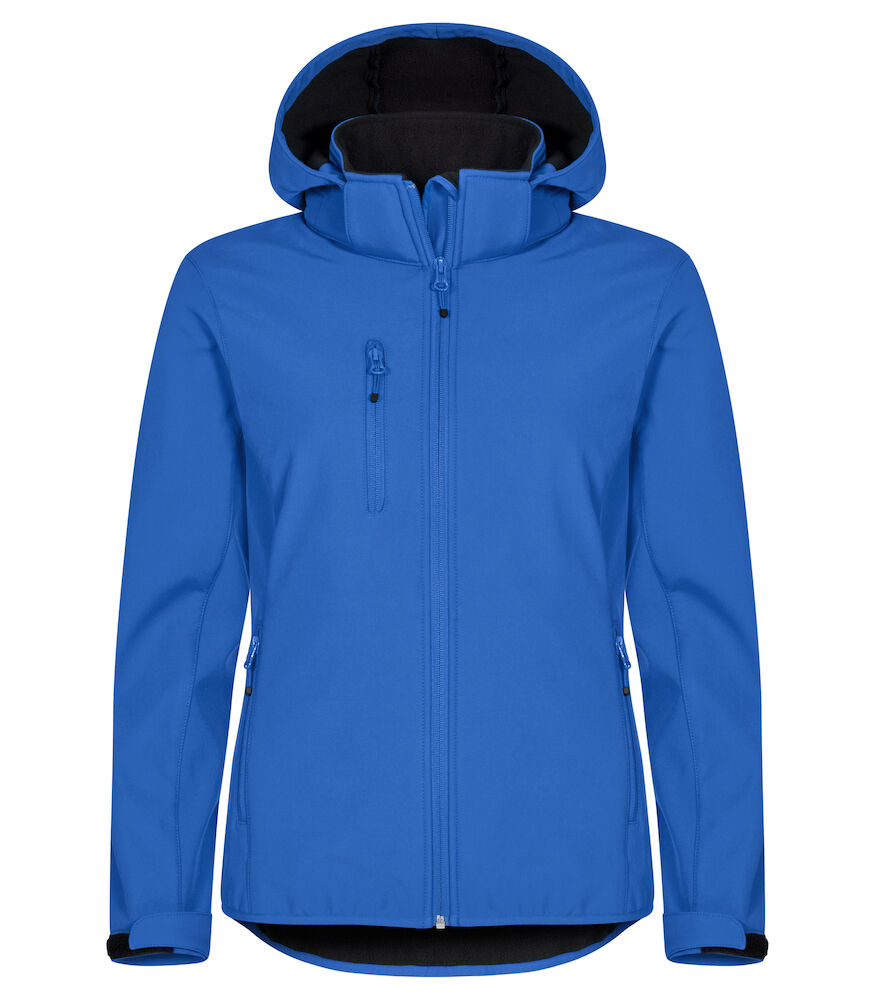 Damen Softshelljacke mit Kapuze Classic Clique® Royalblau XXL