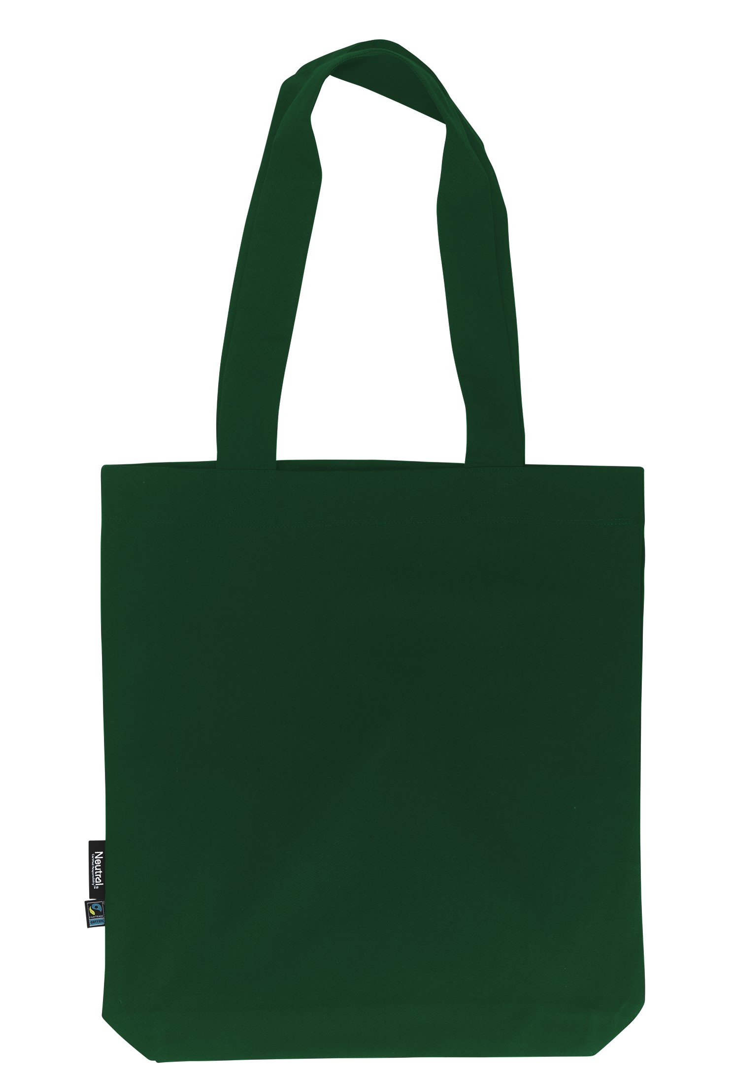 Organic Fairtrade Twill Bag 38 x 42 x 7 cm Neutral® Bottle Green