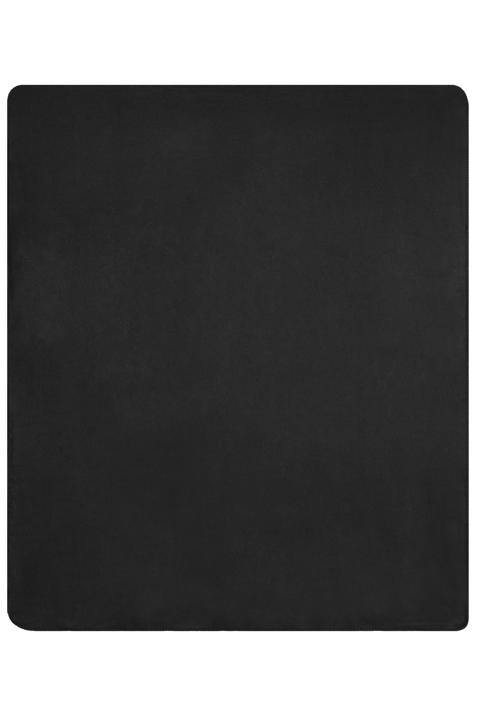 Hochwertige Fleecedecke 150 x 170 cm  James & Nicholson® Black-Silver