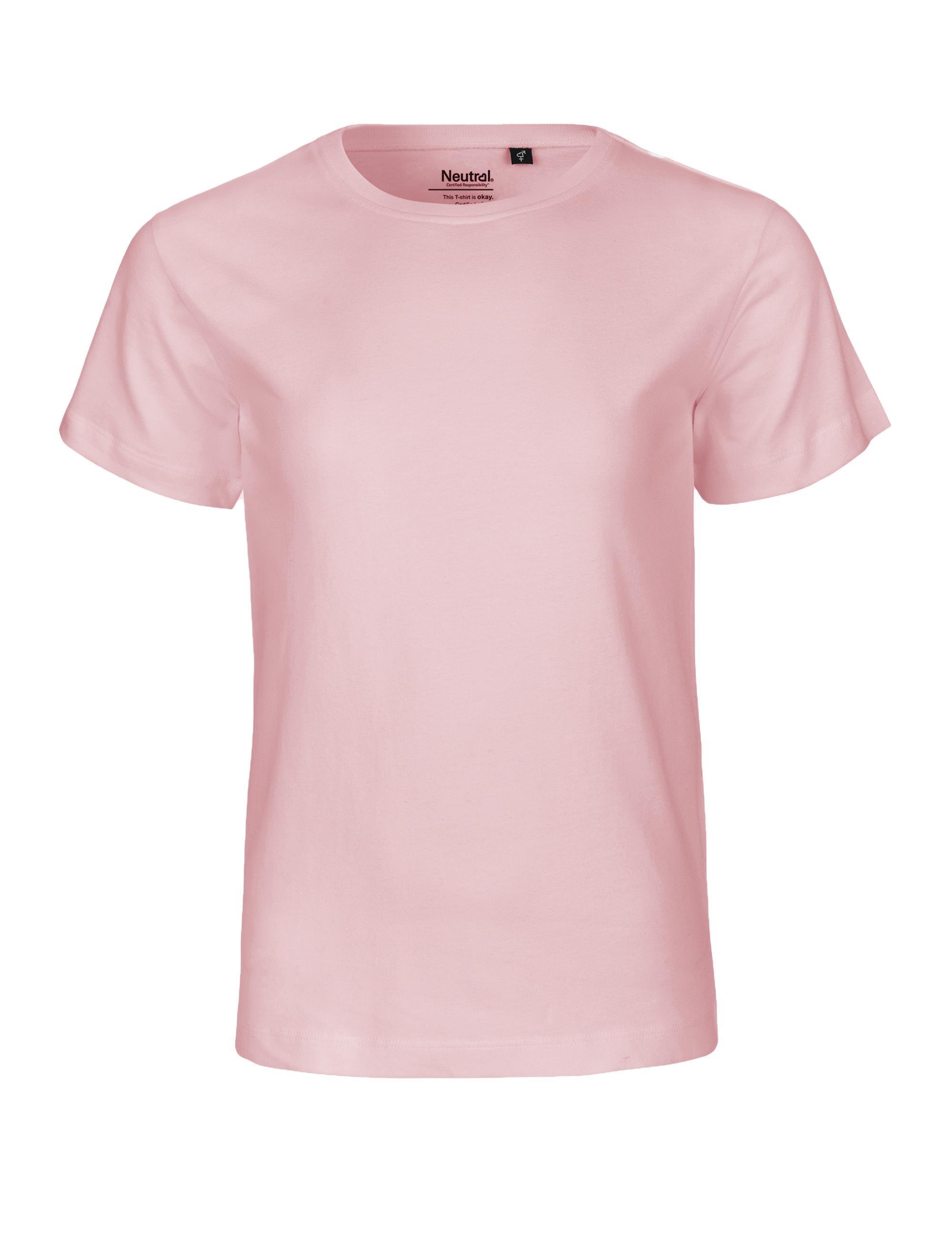Organic Fairtrade kids T-Shirt 155 g/m² Neutral® Light Pink 92/98 cm