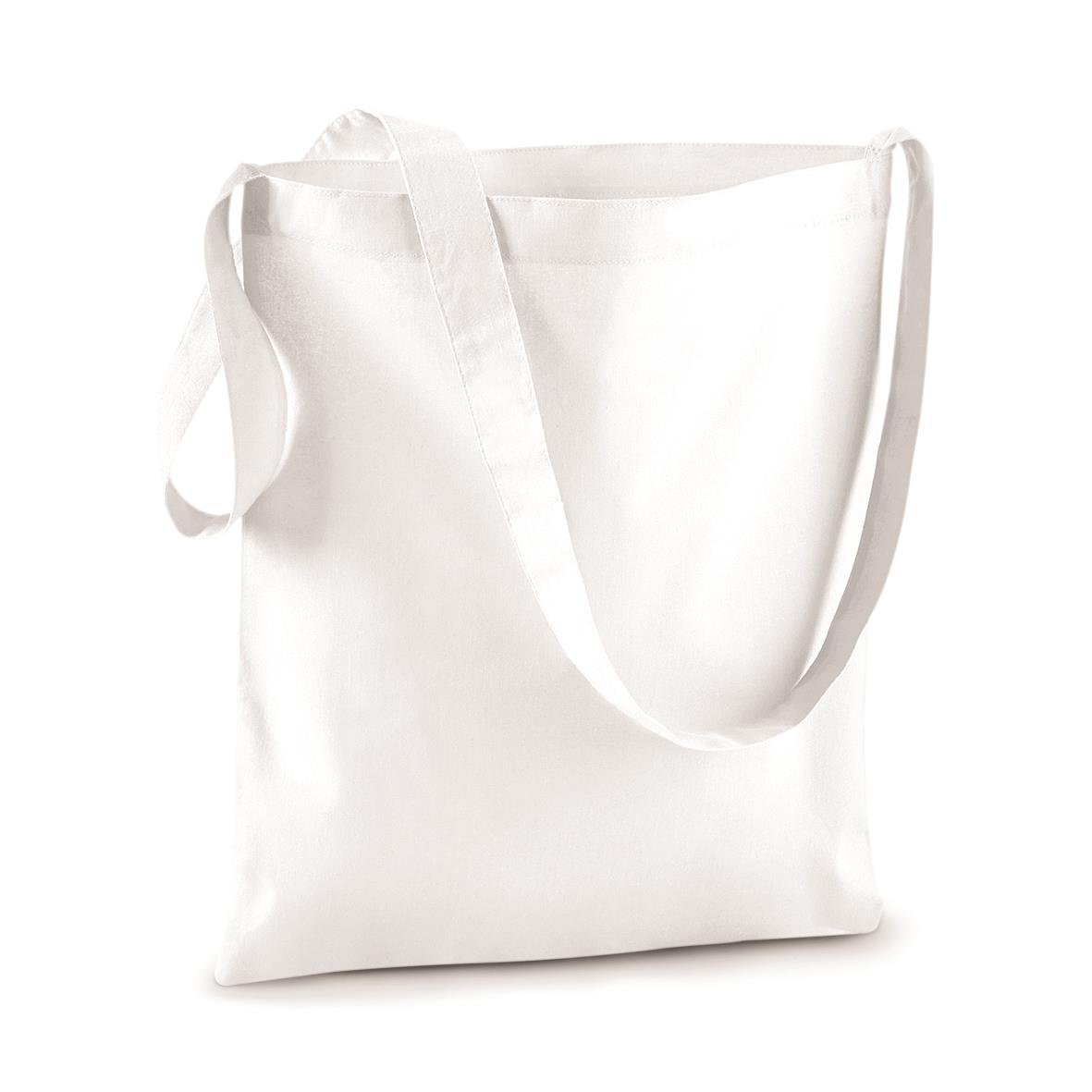 Baumwolltasche mit einem Henkel 34 x 40 cm Westford Mill® White